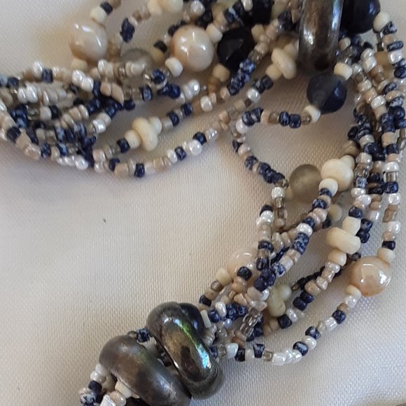 COPY - Bracelet 11" Beadwork Jewelry Findings Seed Beads Metal Rings Crafts Han… - Picture 3 of 8